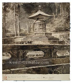 Das Grab von Iyeyasu Tokugawa John LaFarge Ölgemälde